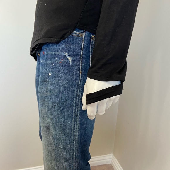 Rick Owens style unisex wrap shirt - Picture 6 of 8